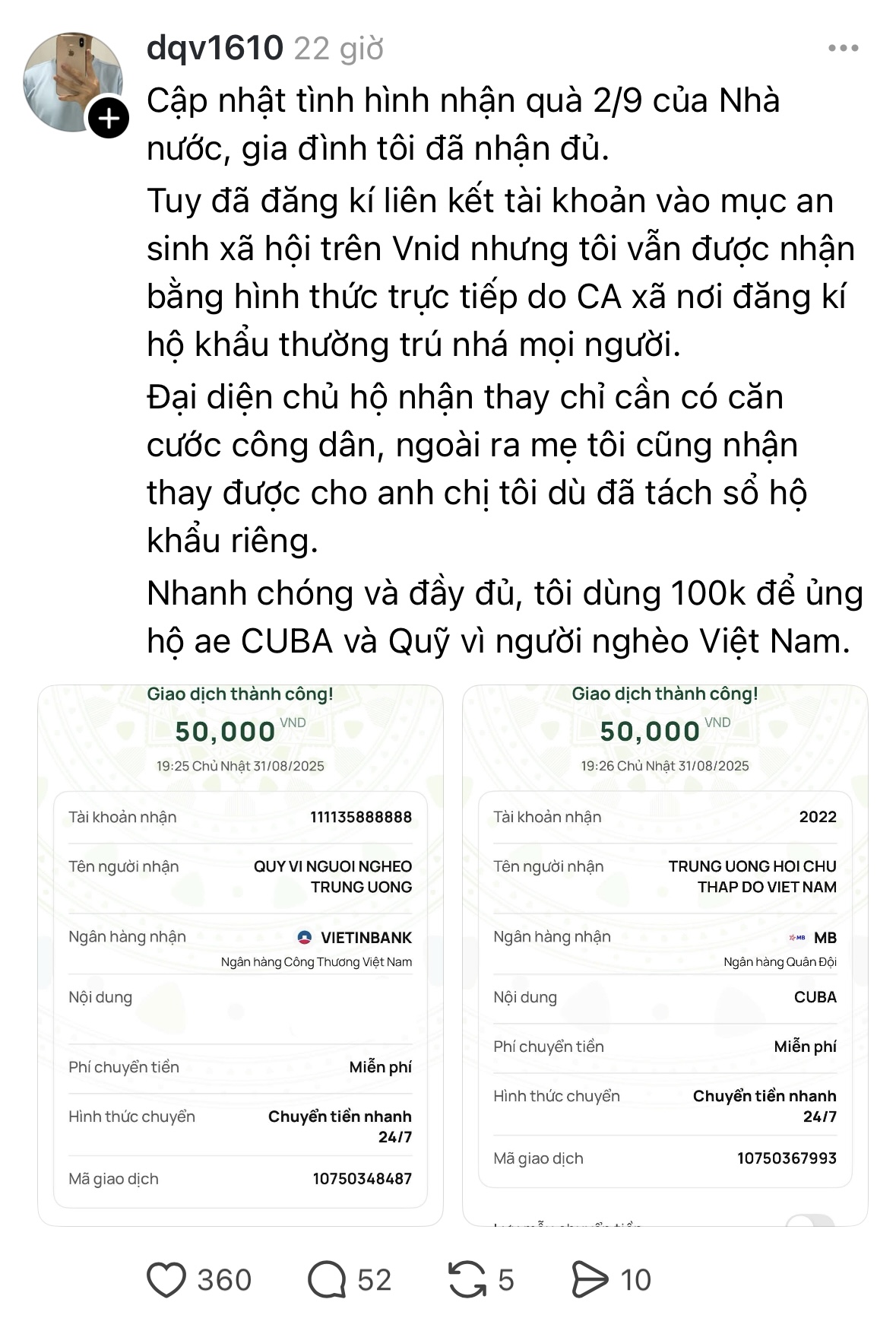 Quá dễ thương cách tiêu 100K quà Tết Độc lập nhận từ Nhà nước, có người còn đóng khung!- Ảnh 5.