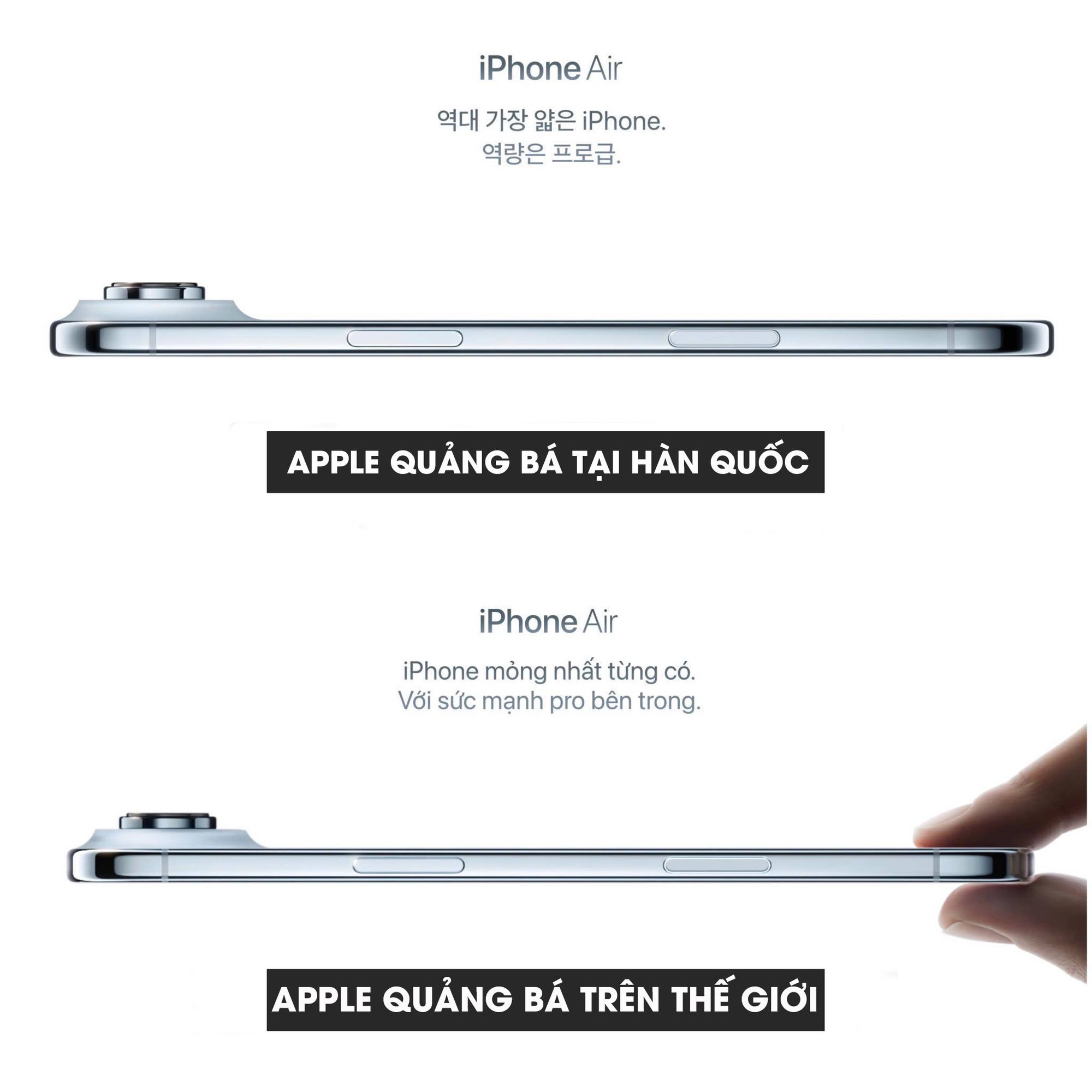 Hình ảnh quảng cáo iPhone Air tại Hàn Quốc gây xôn xao MXH vì quá khác biệt, tìm hiểu mới thấy "nhà Táo" quá tinh tế- Ảnh 1.