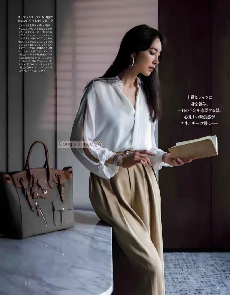 Mùa thu này, áo sơ mi lại hot trở lại! Ngay cả Cao Viên Viên cũng mê mặc, phối cùng váy hay quần đều rất đẹp- Ảnh 8.