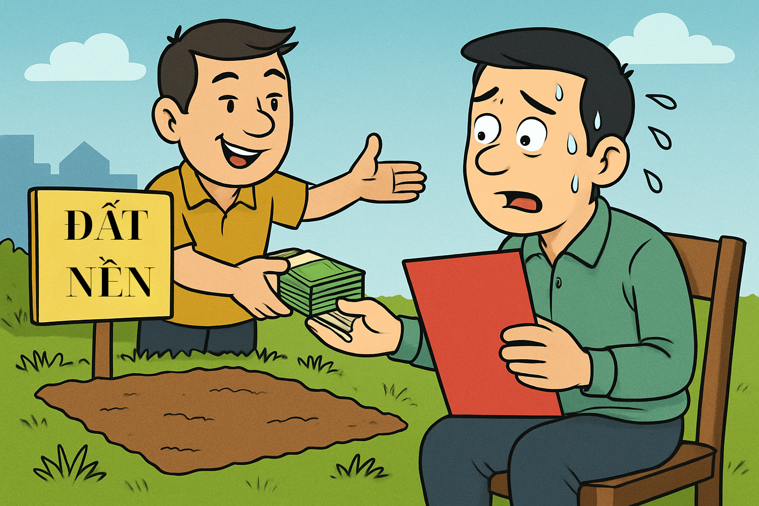 Ham rẻ mua đất nền không sổ đỏ: Cái giá có thể là mất trắng- Ảnh 1.