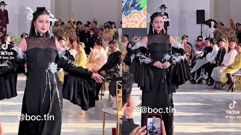 Á hậu Việt lộ vòng 2 lùm lùm trên sàn catwalk có động thái đáng ngờ hậu biến mất bất thường- Ảnh 1.