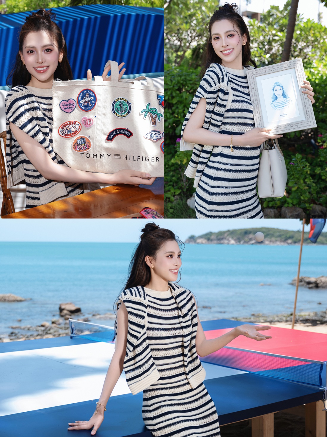 Loạt outfit ấn tượng của Hoa hậu Tiểu Vy trong chuyến đi Thái Lan cùng Tommy Hilfiger- Ảnh 4.