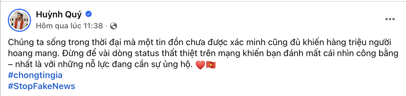 Trương Ngọc Ánh, Minh Tiệp, Lý Quí Khánh và nhiều KOLs lan toả thông điệp