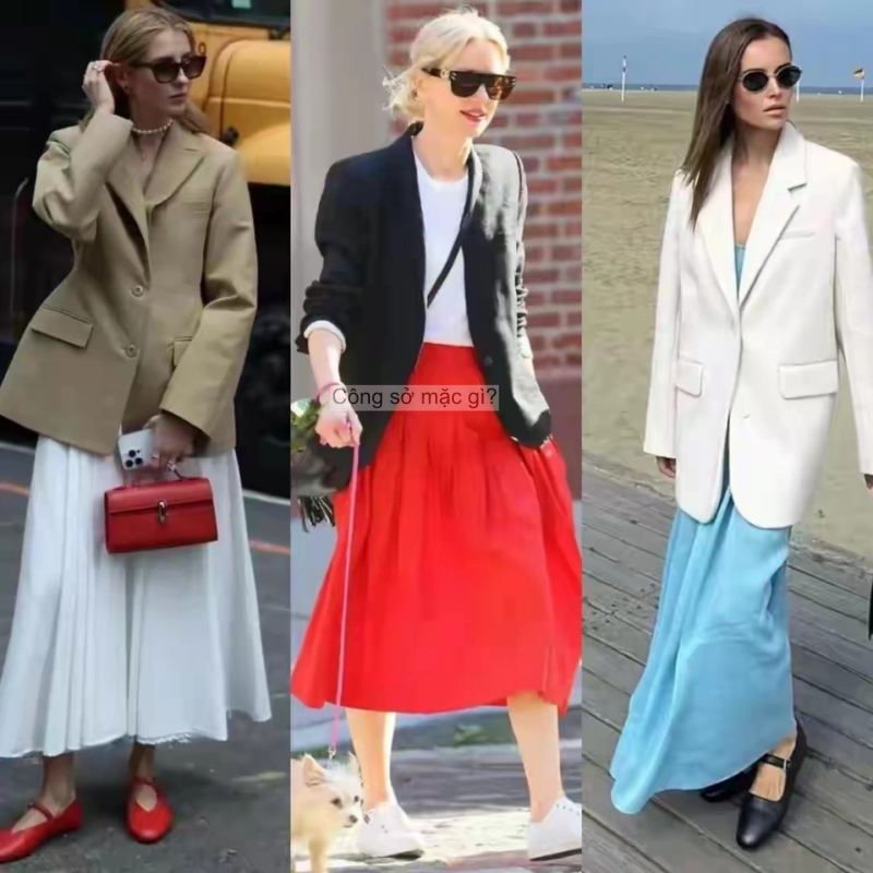 Đầu thu, "áo khoác mỏng + váy dài" hot rần rần! Phụ nữ trung niên mặc thế này ắt thăng hạng khí chất- Ảnh 11.