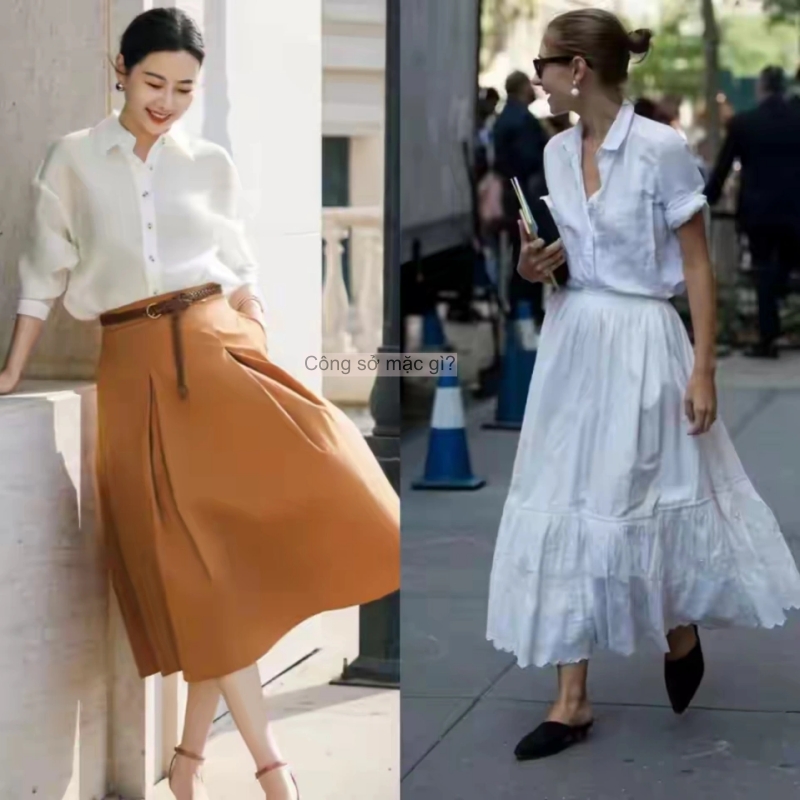 Đầu thu, "áo khoác mỏng + váy dài" hot rần rần! Phụ nữ trung niên mặc thế này ắt thăng hạng khí chất- Ảnh 14.