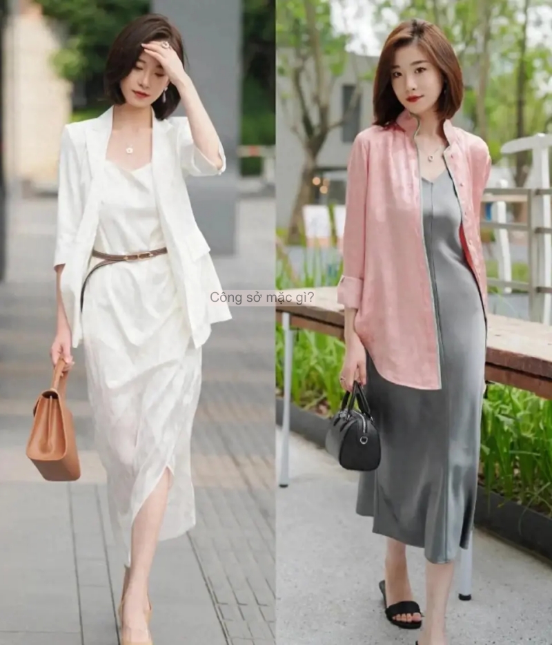 Đầu thu, "áo khoác mỏng + váy dài" hot rần rần! Phụ nữ trung niên mặc thế này ắt thăng hạng khí chất- Ảnh 1.