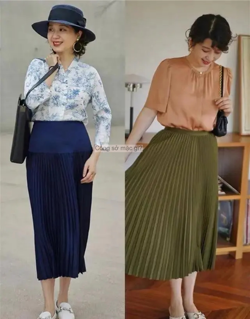 Đầu thu, "áo khoác mỏng + váy dài" hot rần rần! Phụ nữ trung niên mặc thế này ắt thăng hạng khí chất- Ảnh 5.