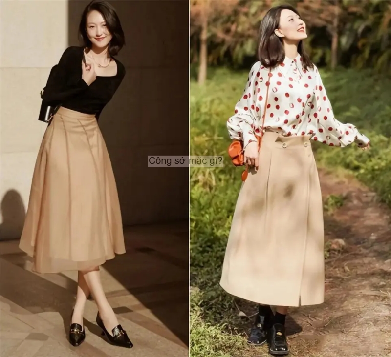 Đầu thu, "áo khoác mỏng + váy dài" hot rần rần! Phụ nữ trung niên mặc thế này ắt thăng hạng khí chất- Ảnh 6.