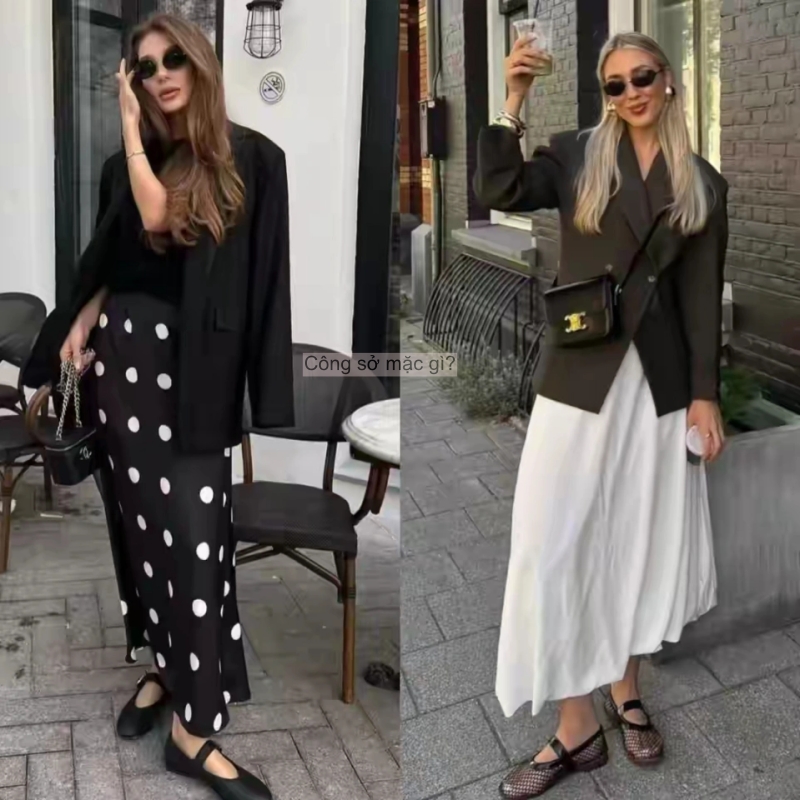 Đầu thu, "áo khoác mỏng + váy dài" hot rần rần! Phụ nữ trung niên mặc thế này ắt thăng hạng khí chất- Ảnh 10.