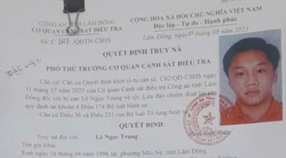 Truy nã đặc biệt nhân viên ngân hàng Lê Ngọc Trung- Ảnh 1.