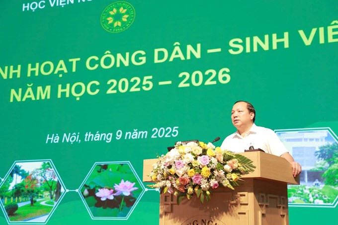 Sôi động tuần sinh hoạt công dân - sinh viên dành cho tân sinh viên khóa 70 VNUA- Ảnh 1.