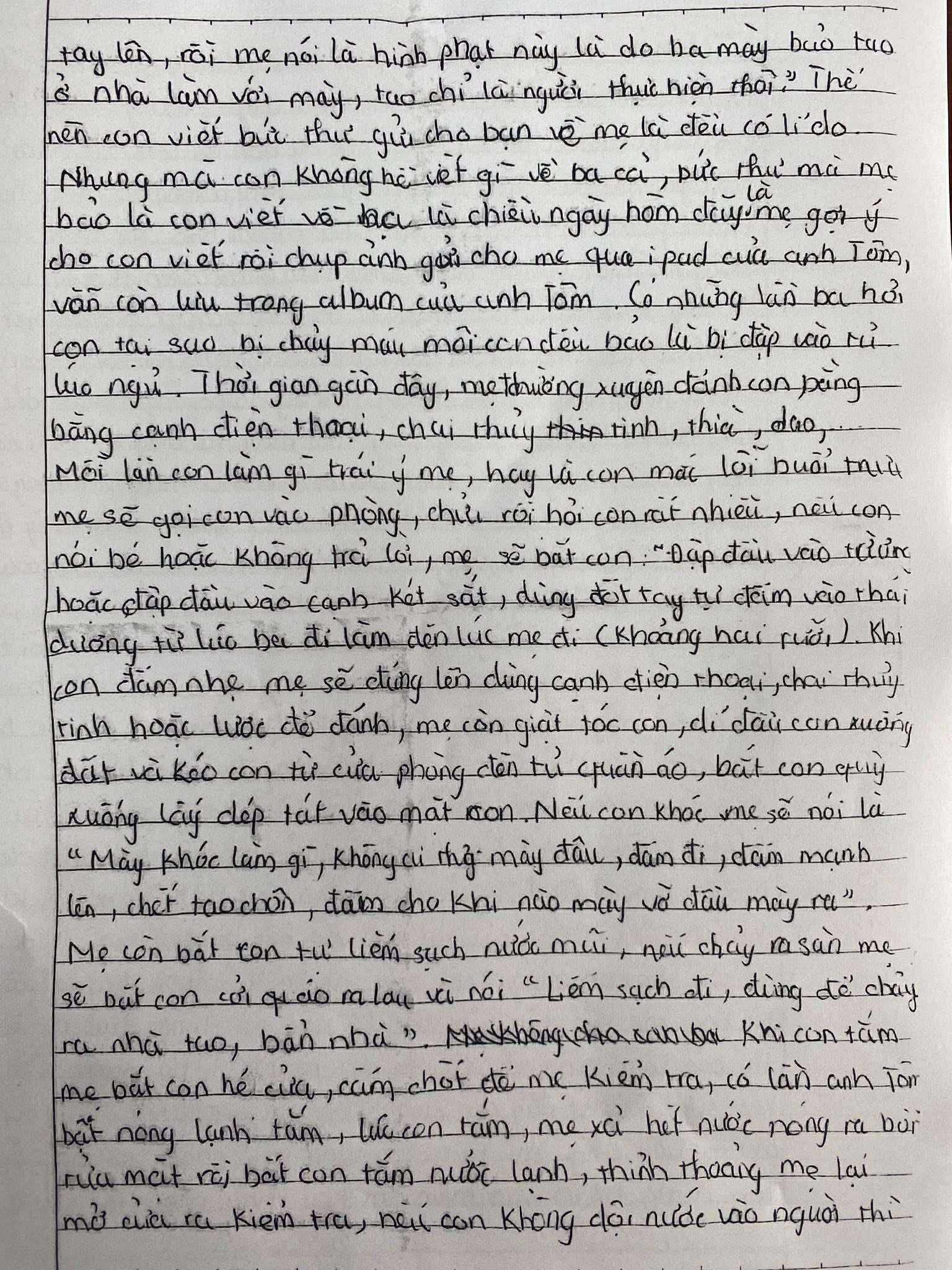 Vụ "tâm thư kêu cứu" nghi của bé trai ở Hà Nội kể bị mẹ kế bạo hành: Nhà trường lên tiếng- Ảnh 2.
