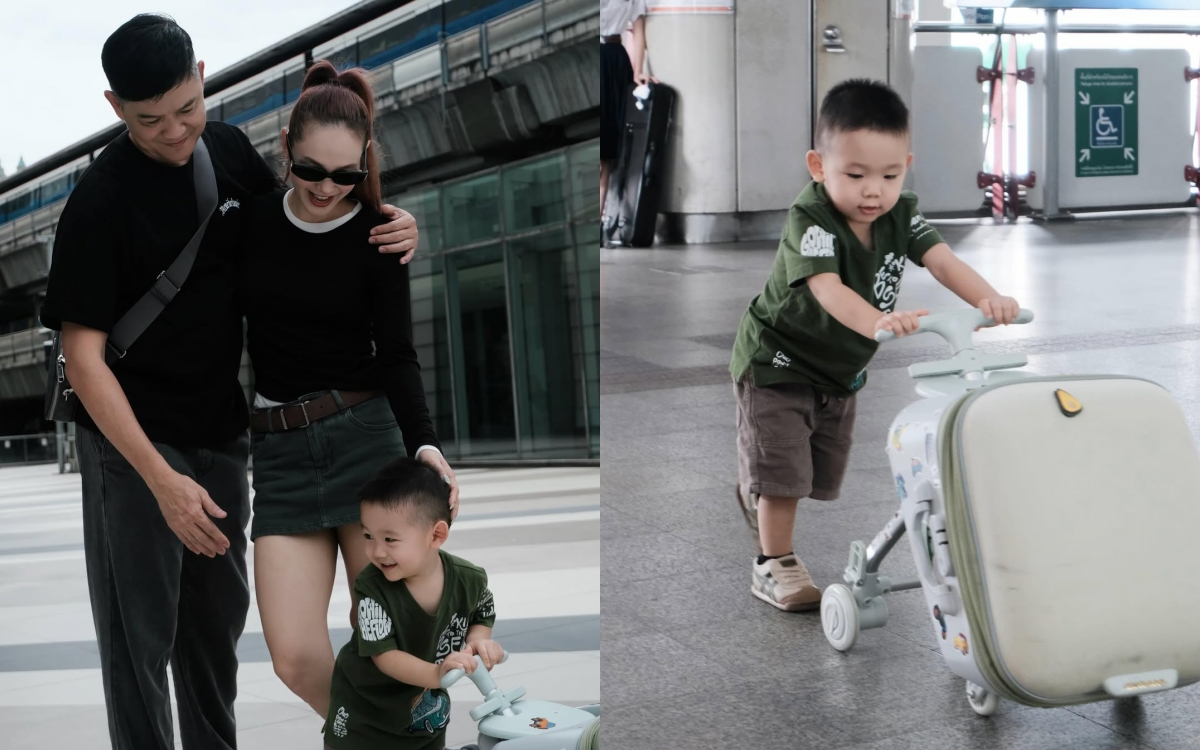 Minh Hằng đưa con đi du lịch, mang theo chiếc vali đặc biệt và rất cần cho gia đình có con nhỏ- Ảnh 2.