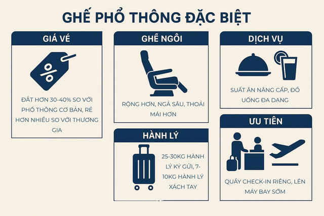 Vé máy bay Tết 2026 mở bán đợt đầu, đây là hạng hết nhanh nhất: Rẻ hơn hẳn thương gia, vẫn được ưu tiên- Ảnh 3.
