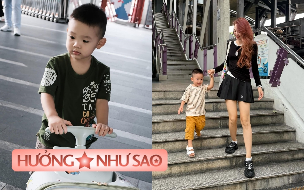 Minh Hằng đưa con đi du lịch, mang theo chiếc vali đặc biệt và rất cần cho gia đình có con nhỏ- Ảnh 1.