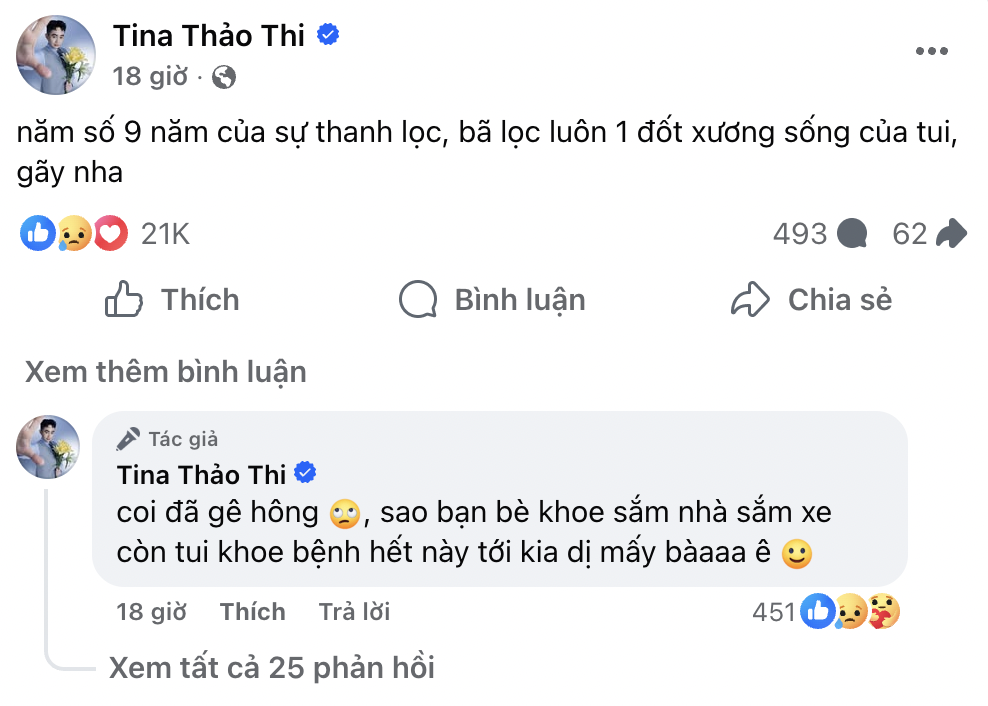 Tina Thảo Thi sao lại khổ sở thế này!- Ảnh 1.