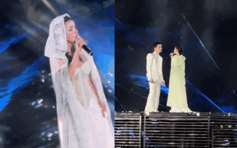 Cặp Anh Trai - Em Xinh không thèm giấu giếm, biến concert thành lễ đường mà sao cả cõi mạng “suy”?- Ảnh 2.