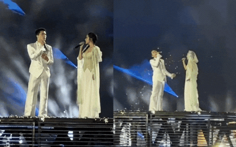 Cặp Anh Trai - Em Xinh không thèm giấu giếm, biến concert thành lễ đường mà sao cả cõi mạng “suy”?- Ảnh 3.