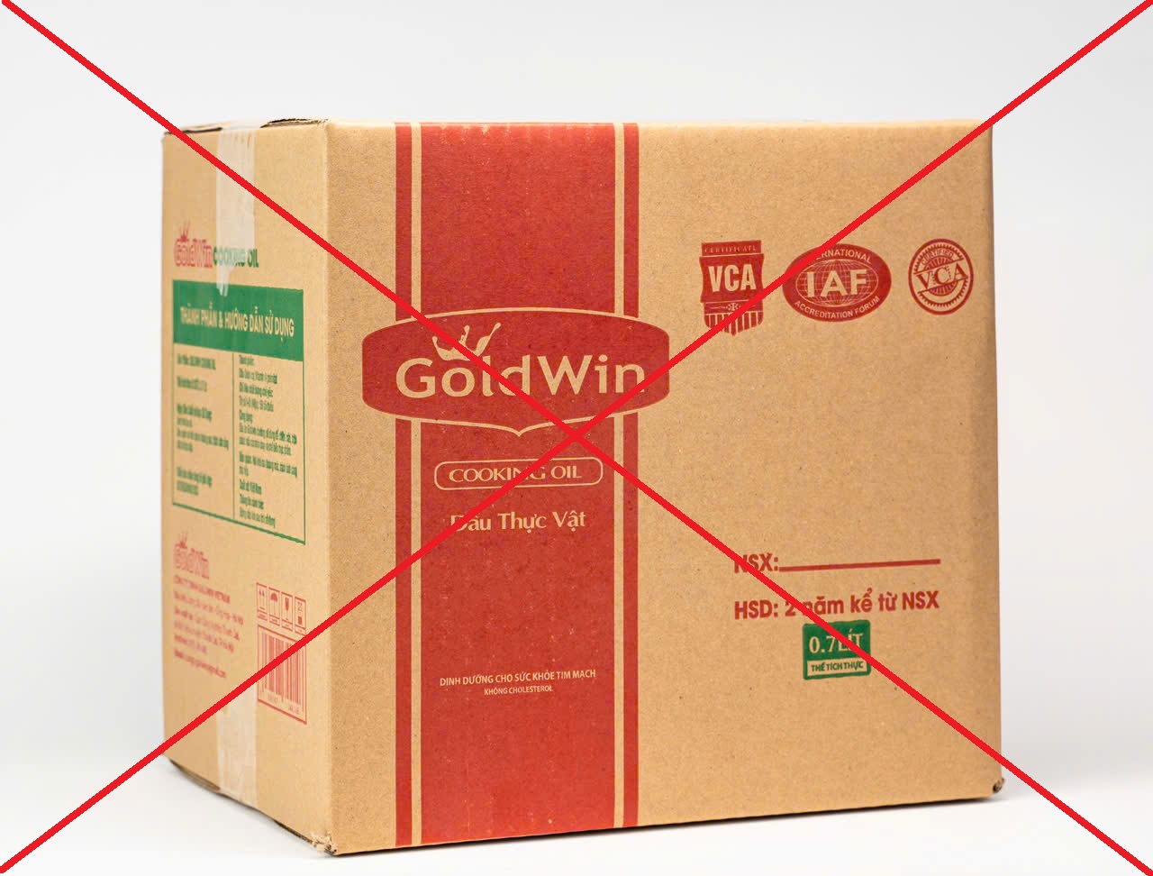 Dầu ăn giả, kém chất lượng nhãn hiệu Goldwin Cooking Oil, công an phát đi thông báo khẩn- Ảnh 2.