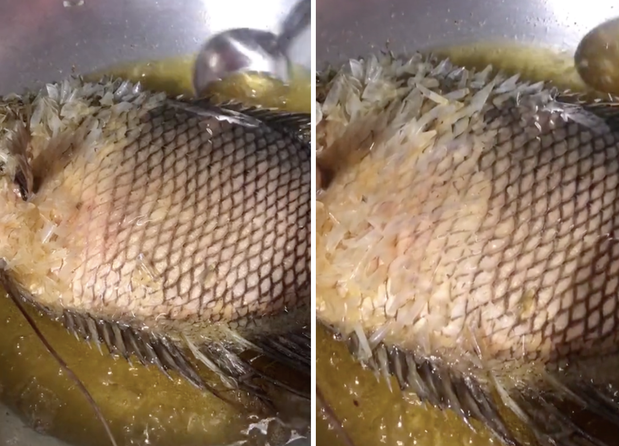 Cảnh tượng chiên cá nguyên vảy khiến nhiều người "nổi gai ốc", không ngờ lại là đặc sản độc đáo ở miền Tây- Ảnh 1.
