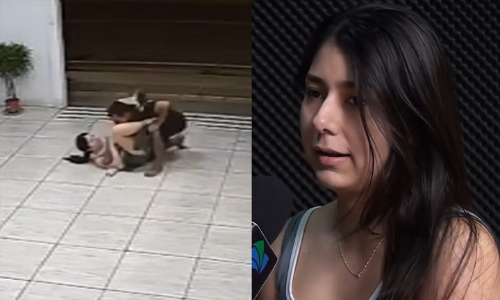 Cận cảnh cô gái không biết võ bất ngờ tung đòn MMA quật ngã tên cướp- Ảnh 1.