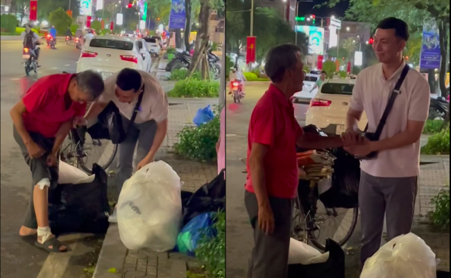 Chàng trai vô tình gặp thầy giáo dạy Toán nhặt ve chai trên phố: Phải bán nhà, dùng lương hưu để trả nợ- Ảnh 2.
