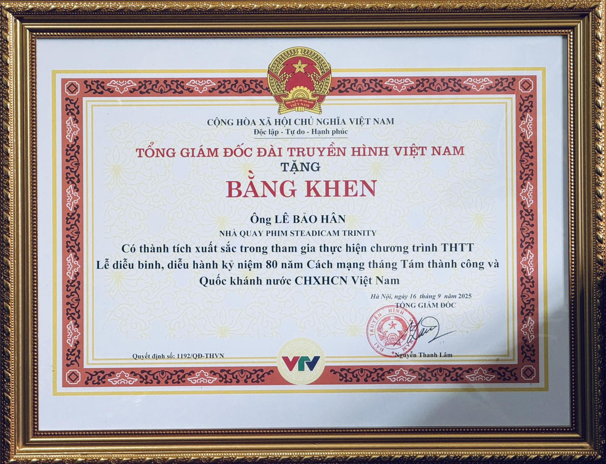 Steadihan Lê Bảo Hân được VTV trao bằng khen sau A80: Nói đúng 5 chữ quá oách- Ảnh 2.