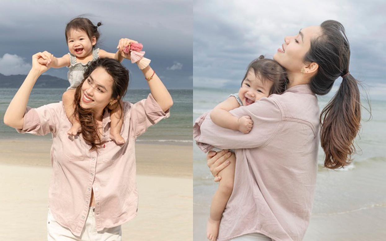 Á hậu Hoàng My đưa con gái về Việt Nam, ái nữ xinh như thiên thần gây sốt mạng- Ảnh 1.