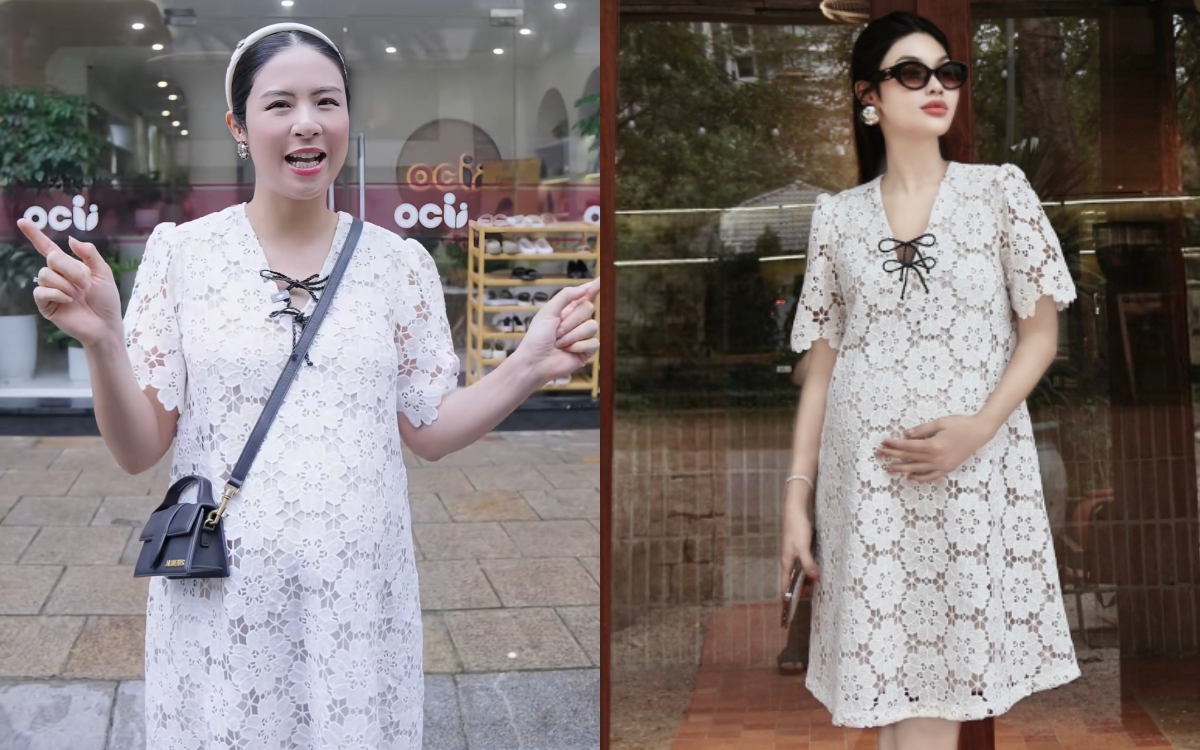 HH Ngọc Hân diện loạt váy tiền triệu trong giai đoạn bầu bí- Ảnh 2.