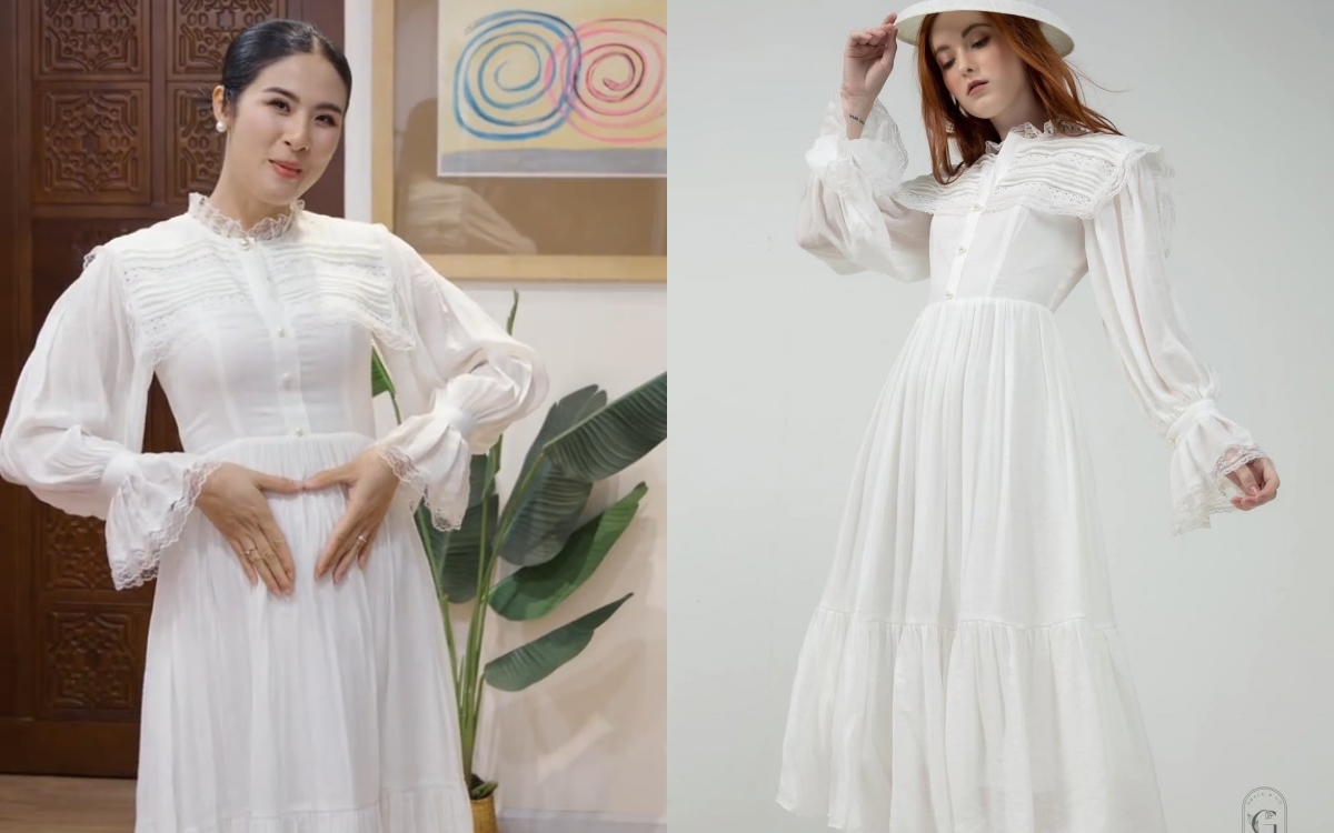 HH Ngọc Hân diện loạt váy tiền triệu trong giai đoạn bầu bí- Ảnh 4.