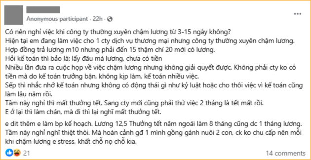 Khổ tâm của dân văn phòng: Lương đã không cao còn được thêm cái chậm!- Ảnh 2.
