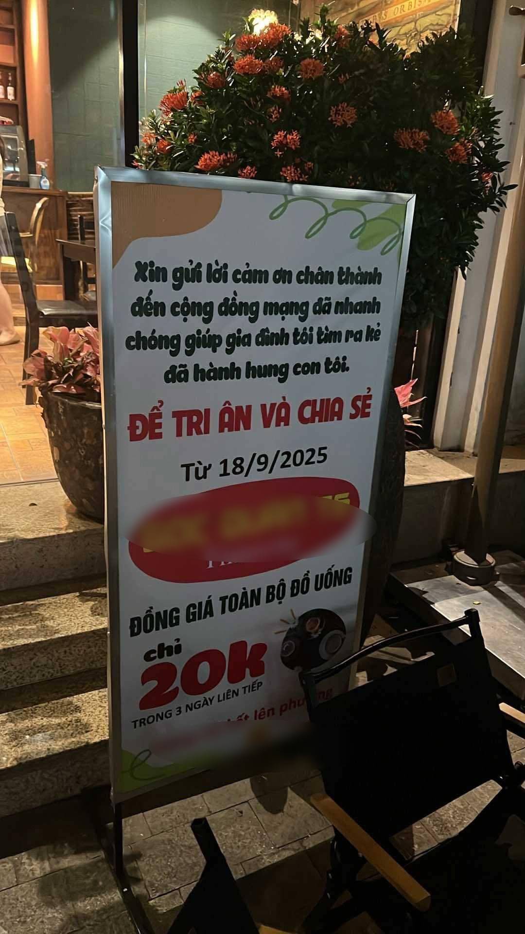 Sau cú sốc con trai bị hành hung, chủ quán cà phê Hà Nội có động thái ngỡ ngàng- Ảnh 1.