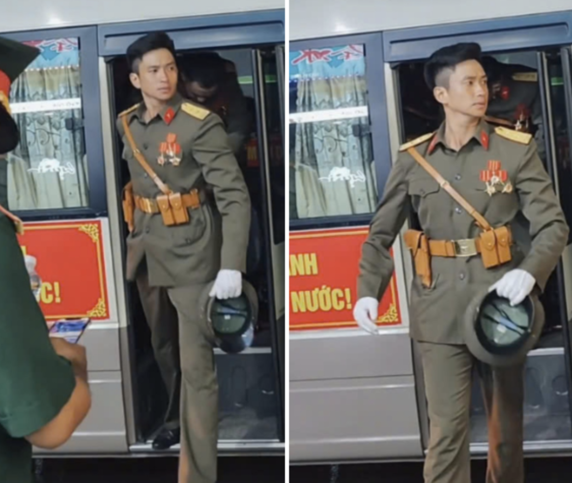 Lê Hoàng Hiệp thay đổi một điều, khoảnh khắc bước xuống xe tăng gấp đôi sự bảnh bao- Ảnh 1.