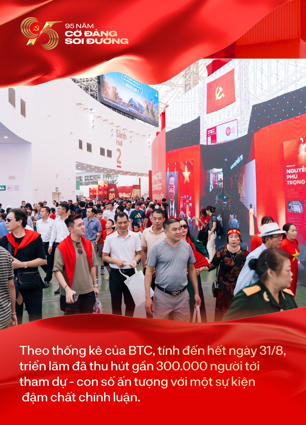 Người trẻ diện trang phục mang màu cờ sắc áo, nô nức hướng về Triển lãm “95 năm Cờ Đảng soi đường”- Ảnh 5.
