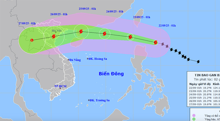 Siêu bão Ragasa đạt cấp cực đại 17 khi vào Biển Đông gây sóng cao trên 10m- Ảnh 1.