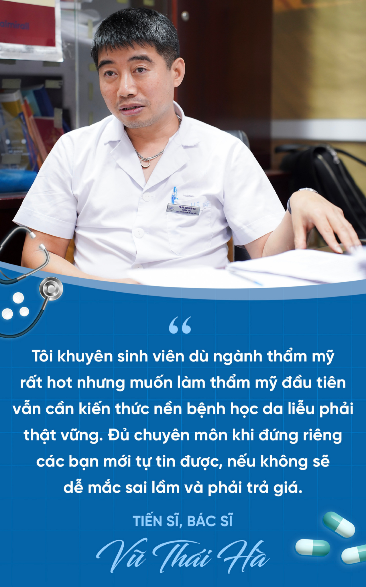 Tiến sĩ kể "sướng" chuyện học nội trú, tiết lộ: "Ít bác sĩ sống với nghề mà không xoay sở, nhưng bệnh nhân không có tiền tôi vẫn chữa với phí 200.000 đồng/tháng"- Ảnh 6.