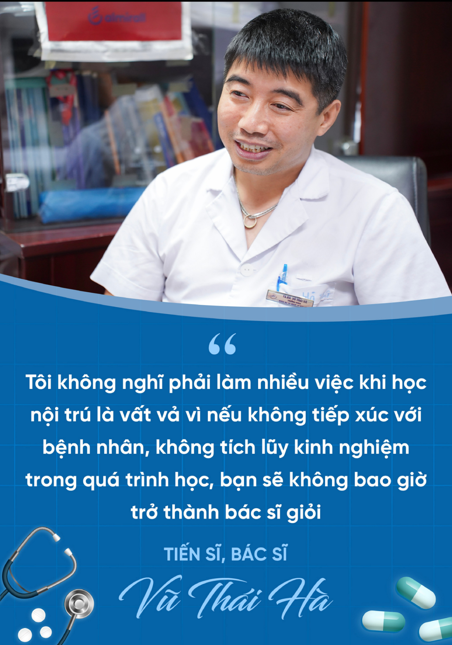 Tiến sĩ kể "sướng" chuyện học nội trú, tiết lộ: "Ít bác sĩ sống với nghề mà không xoay sở, nhưng bệnh nhân không có tiền tôi vẫn chữa với phí 200.000 đồng/tháng"- Ảnh 2.