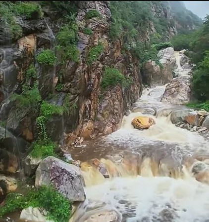 "Trăn khổng lồ" giữa suối khiến du khách hoảng sợ, ban quản lý nói: Nó đã ở đây hàng trăm triệu năm- Ảnh 1.