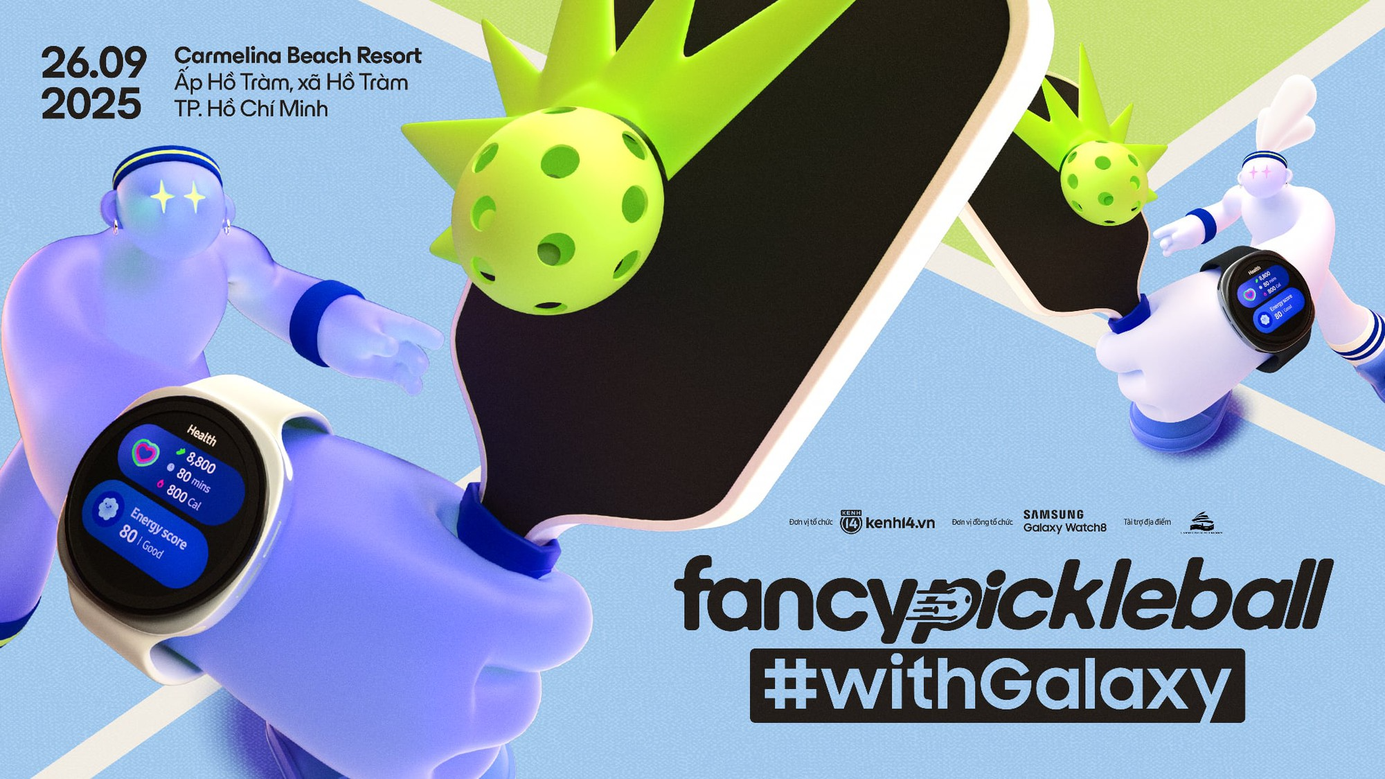 Dàn trai xinh, gái đẹp đổ bộ Fancy Pickleball #withGalaxy: Đoàn mình đã di chuyển đến đây chưa???- Ảnh 1.