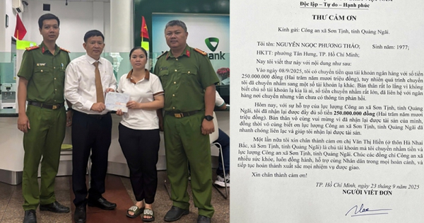 Người phụ nữ ở Quảng Ngãi bất ngờ phát hiện tài khoản Vietcombank nhận được 250 triệu từ tài khoản lạ- Ảnh 1.
