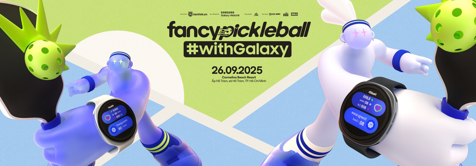 Dàn trai xinh, gái đẹp đổ bộ Fancy Pickleball #withGalaxy: Đoàn mình đã di chuyển đến đây chưa???- Ảnh 13.