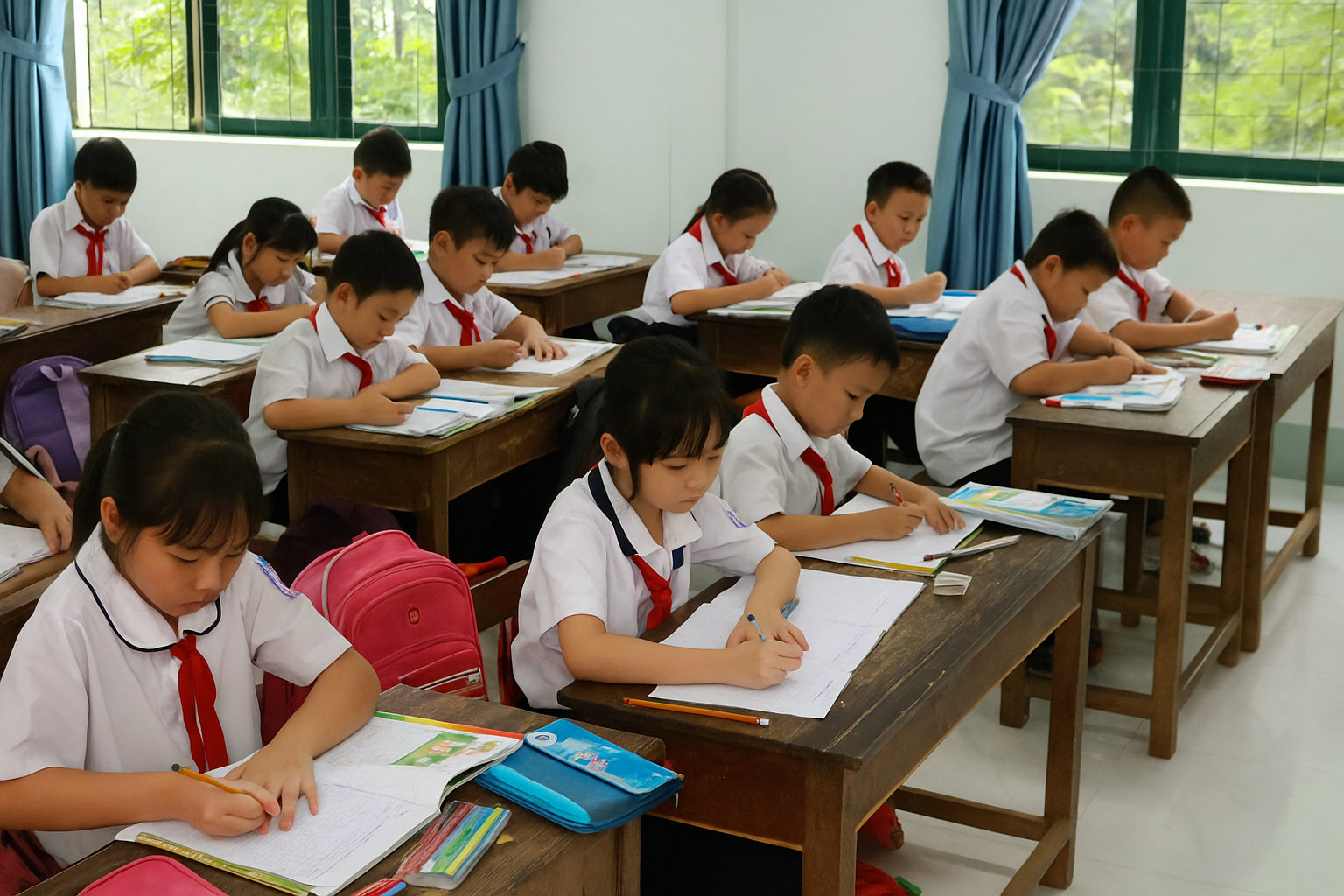 Đóng hơn 2 triệu tiền đồng phục cho con mà tôi xót: 1 tuần - 5 ngày - 3 loại áo, chẳng hiểu đi học hay đi diễn thời trang?- Ảnh 1.
