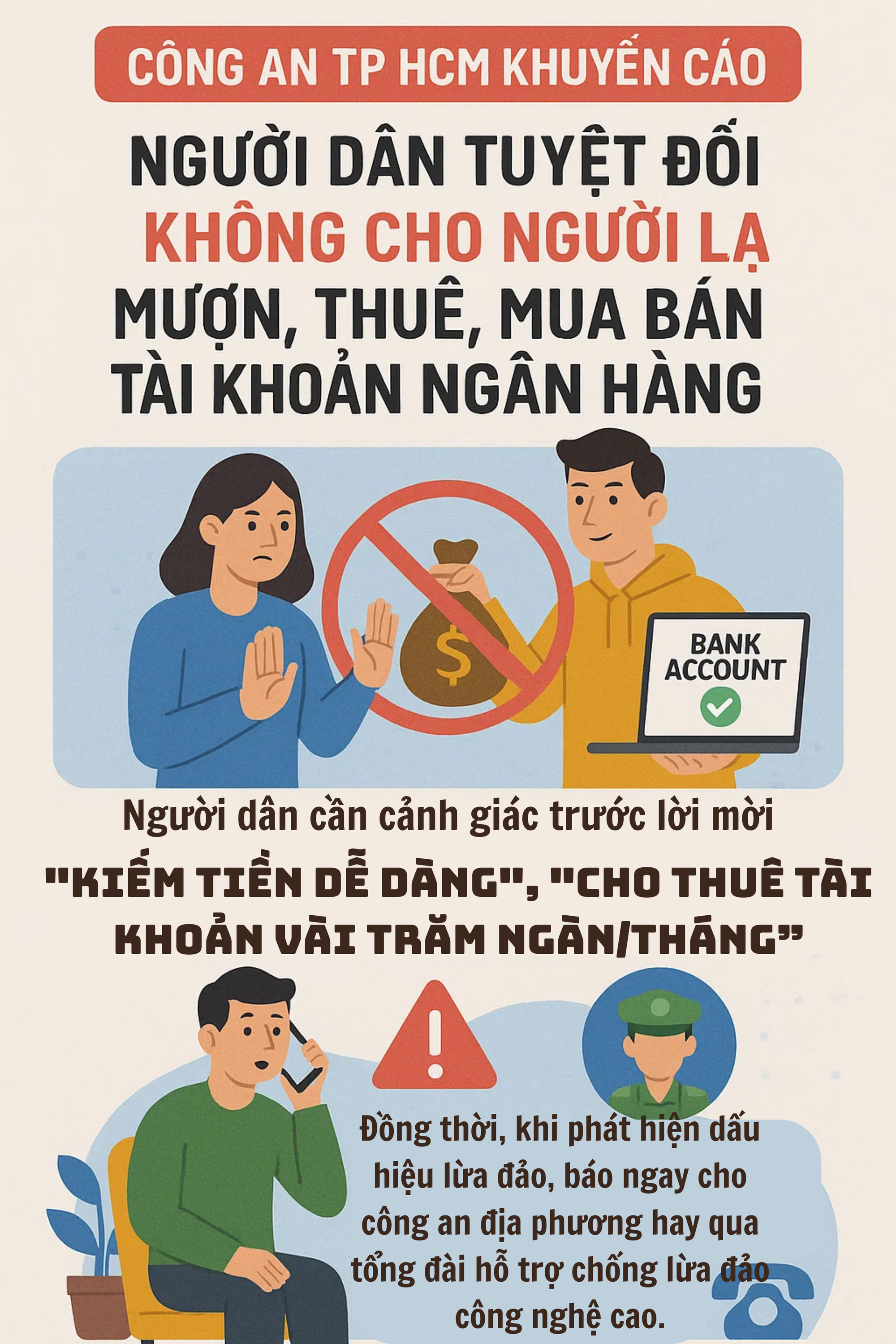 Công an phát cảnh báo khẩn liên quan đến tài khoản ngân hàng của tất cả người dân- Ảnh 3.