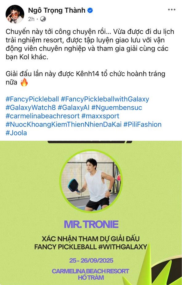 Dàn trai xinh, gái đẹp đổ bộ Fancy Pickleball #withGalaxy: Đoàn mình đã di chuyển đến đây chưa???- Ảnh 2.