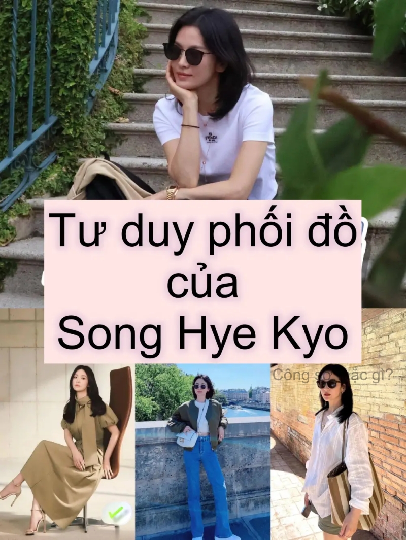 43 tuổi, Song Hye Kyo chứng minh: Tủ đồ chỉ cần ít màu, ít họa tiết là đủ sang- Ảnh 2.
