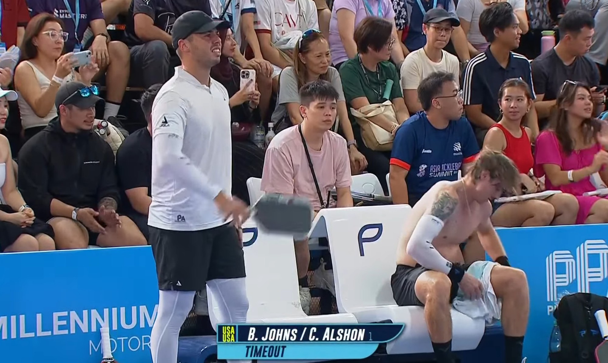 Vinh Hiển - Minh Quân đánh cho Ben Johns và top 1 Pickleball thế giới “toát mồ hôi hột”- Ảnh 1.