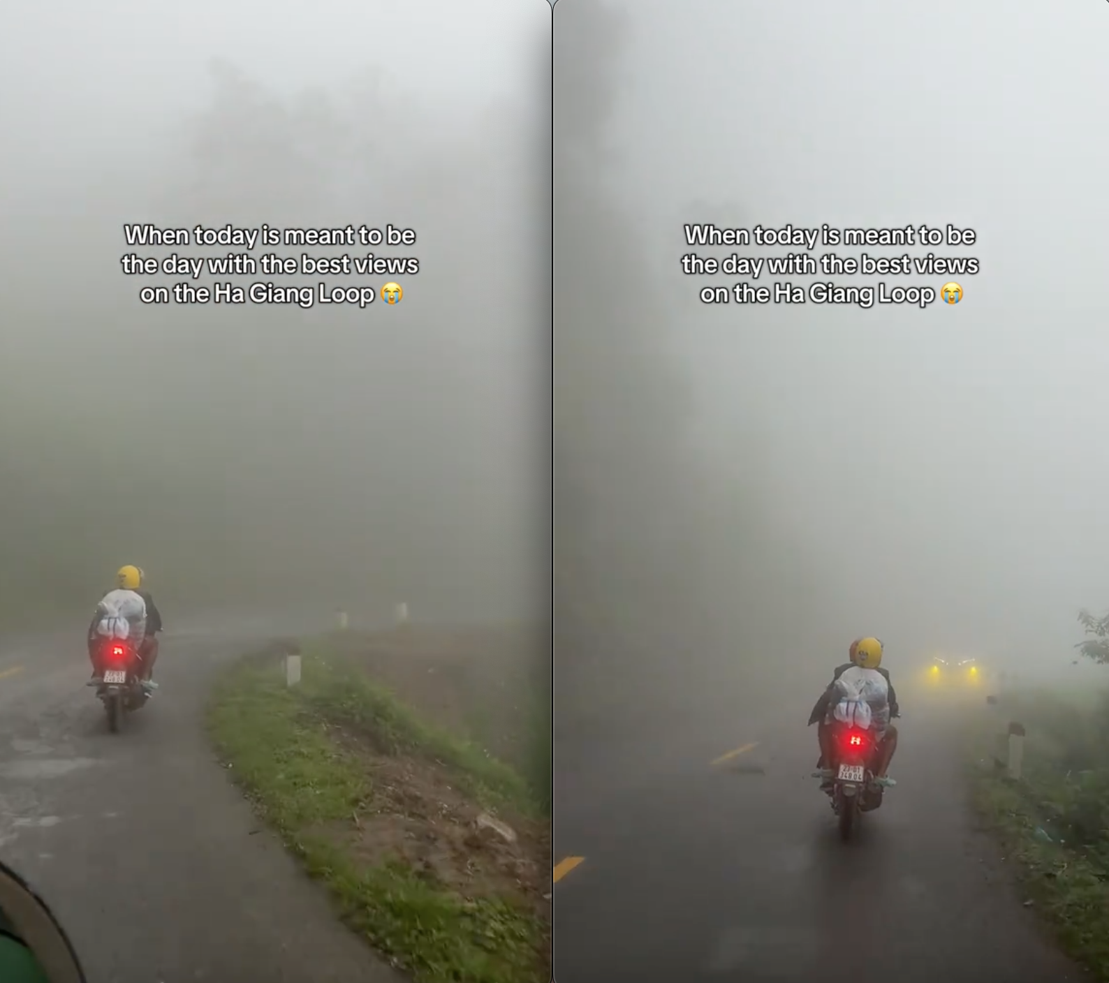 Cẩn thận xem dự báo khi đi Hà Giang Loop, khách Tây vẫn nhận cái kết "rớt nước mắt"- Ảnh 2.