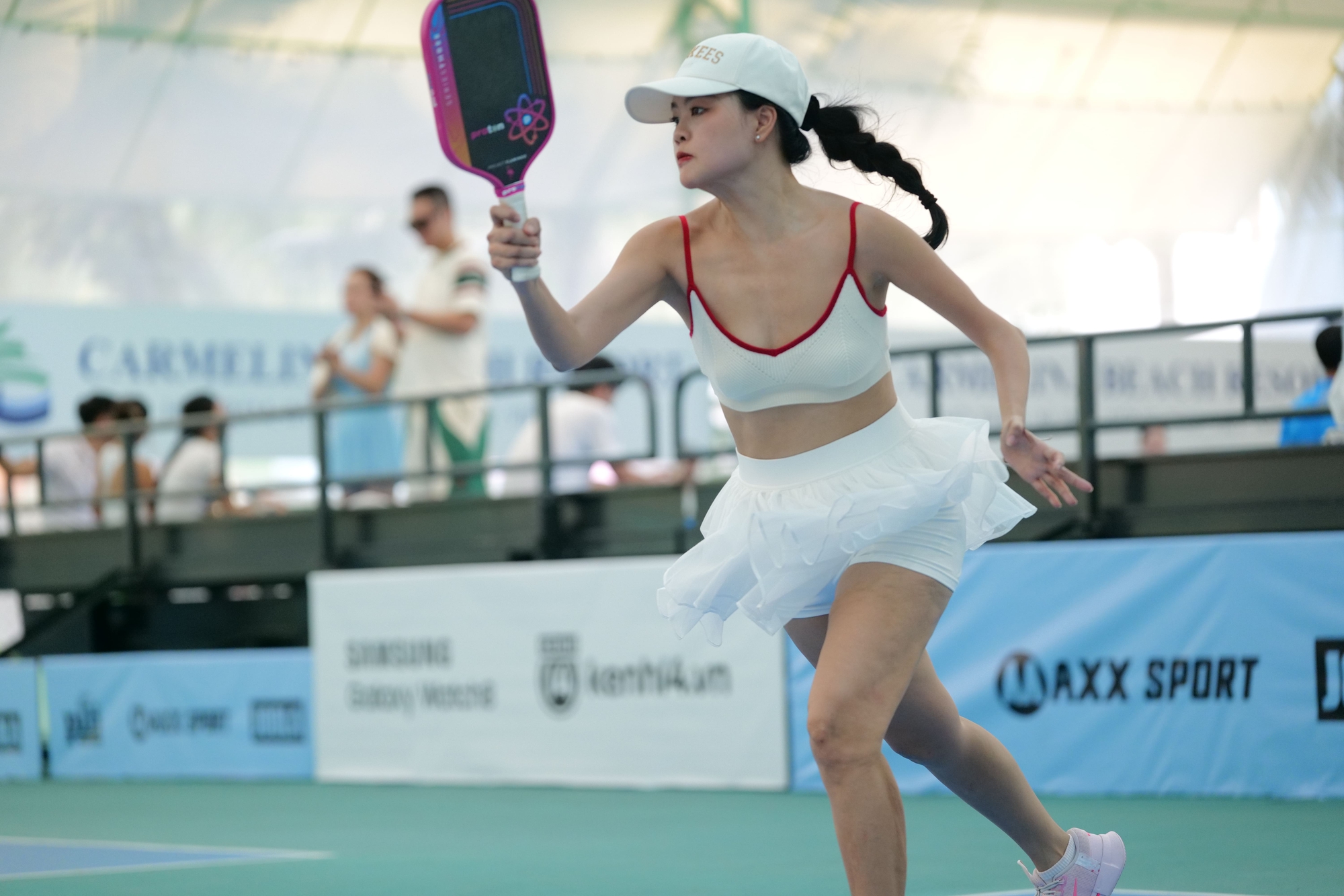 Dàn sao siêu đỉnh tại Fancy Pickleball: Mâu Thuỷ - Hồng Hạnh thi đấu bùng nổ, hội trai xinh gái đẹp vừa slay vừa đánh hay!- Ảnh 15.