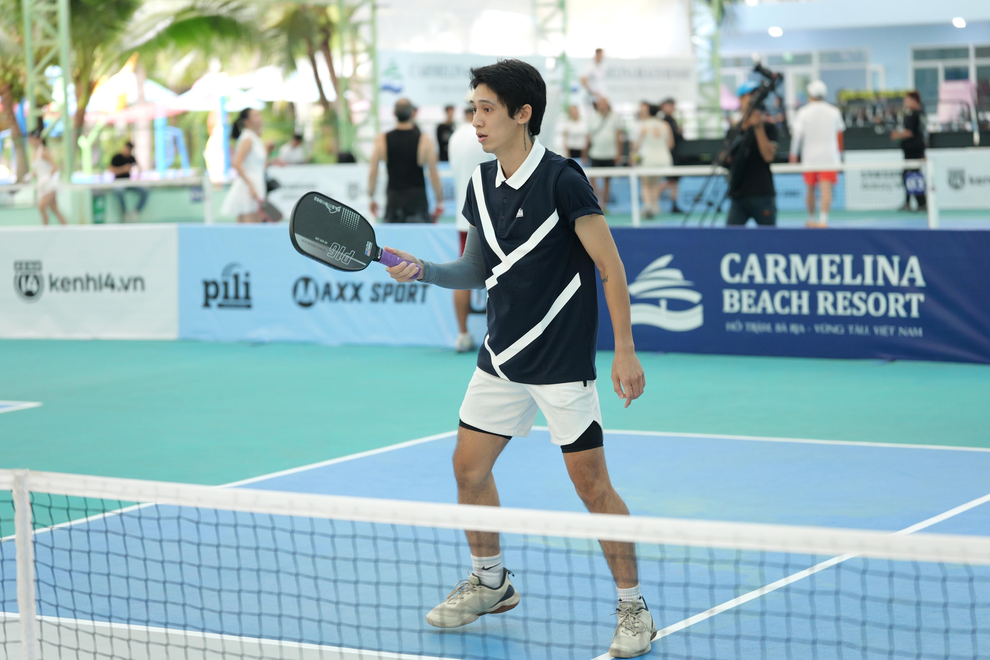 Dàn sao siêu đỉnh tại Fancy Pickleball: Mâu Thuỷ - Hồng Hạnh thi đấu bùng nổ, hội trai xinh gái đẹp vừa slay vừa đánh hay!- Ảnh 4.