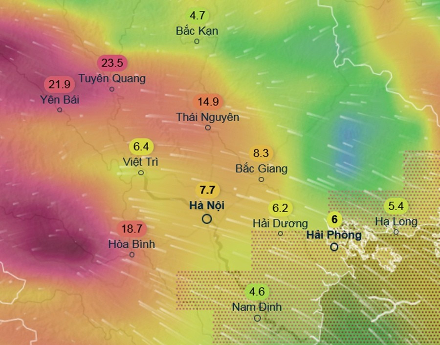 Tin mới nhất về cơn bão số 10: Khi nào Hà Nội bắt đầu mưa to đến rất to?- Ảnh 2.